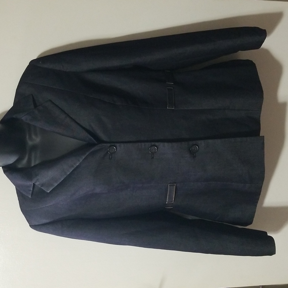 Lena Gabrielle Vintage NY Boutique Charcoal Tailored Blazer Medium